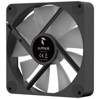  Вентилятор Aerocool APNX FP1-140 PWM ARGB (FP1-140 BK) 140x140mm 4-pin 15-32dB 220gr LED Ret 