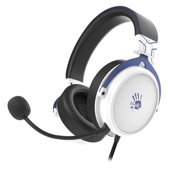  Наушники с микрофоном A4Tech Bloody M590i (M590I Sports Navy) синий/белый 1м мониторные USB оголовье 