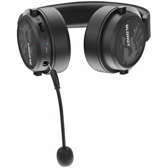  Наушники с микрофоном A4Tech Bloody MR590 Sports (MR590 + Wired/Sports Black) черный 1.5м мониторные BT/Radio/3.5mm оголовье 
