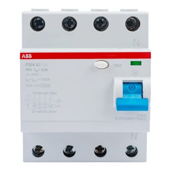  Выключатель дифференциального тока ABB F204 AC 2CSF204001R3400 4п 40A 300mA 