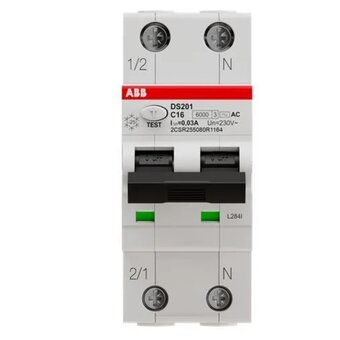  Автоматический выключатель дифференциального тока ABB DS201 C16 AC30 2CSR255080R1164 