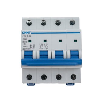  Автоматический выключатель CHINT NB1-63 (179750) 4P 50A 6кА х-ка C 