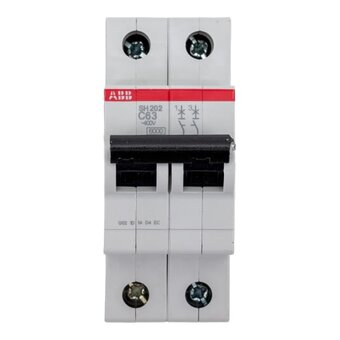  Автоматический выключатель ABB SH202 C63 2CDS212001R0634 2-полюсной 