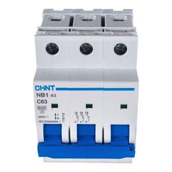  Автоматический выключатель CHINT NB1-63 (179708) 3P 50A 6кА х-ка C 