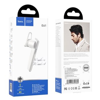  Гарнитура bluetooth HOCO E61 Gorgeous business, white 