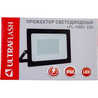 Прожектор Ultraflash LFL-10001 C02 (14285) черный 
