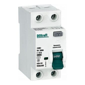  ВДТ DEKraft УЗО-03 14207DEK 2P 25А 30мА AC 6кА 