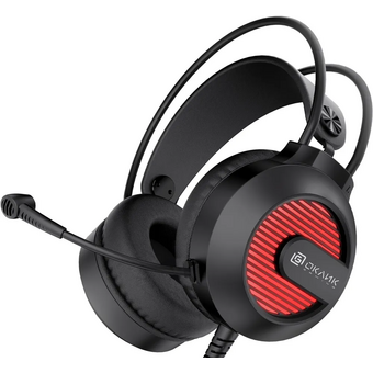  Наушники с микрофоном OKLICK HS-L300G Black 1796949 черный 2.2м мониторные USB оголовье 