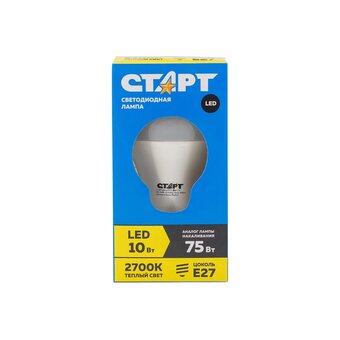  Лампа светодиодная СТАРТ Eco (4670012296102) LED GLSE 27 7W 30 10/60 