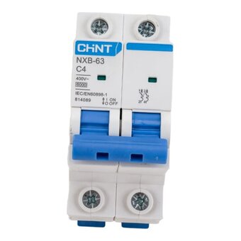  Автоматический выключатель CHINT NXB-63 (814089) 2P 4A 6кА х-ка C 