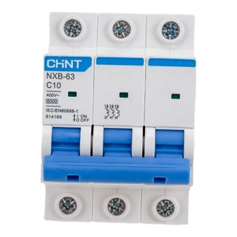  Автоматический выключатель CHINT NXB-63 (814169) 3P 10A 6кА х-ка C 