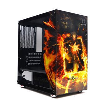  Корпус Mastero Witcher case (MST-GCM-01-WC), mATX, Mini-Tower, USB 3.0, черный, без БП 