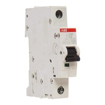  Выключатель автоматический ABB S201 2CDS251001R0024 1-полюсный 2А С 6кА 