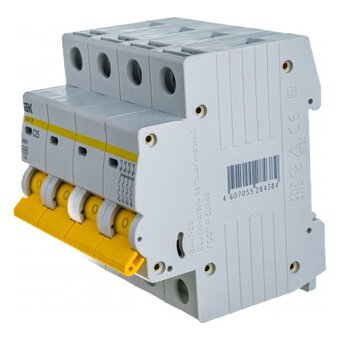  Выключатель автоматический модульный IEK ВА 47-29 ИЭК MVA20-4-025-C 4п C 25А 4.5кА 