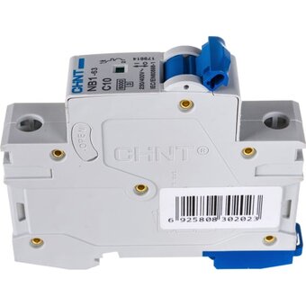  Автоматический выключатель CHINT NB1-63 (179614) 1P 10A 6кА х-ка C 