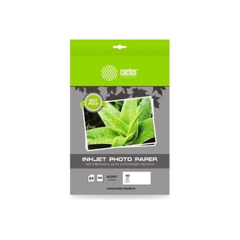  Фотобумага Cactus CS-GA4180100ED A4/180г/м2/100л/белый глянцевое для струйной печати 