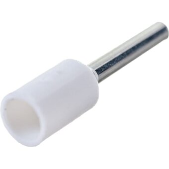  Наконечник IEK Е 0,75-08 UGN10-C75-02-08 0.75мм2 дл14.4мм белый/серый уп/100шт 