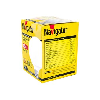  Лампа Navigator NLL-G120-18-230-2.7K-E27 (14164) 