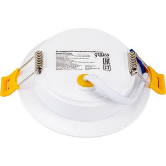  Светильник Gauss Elementary Downlight 9100420205 5Вт 4000K белый круглый 