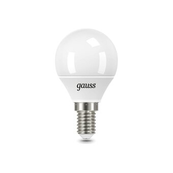  Лампа светодиодная Gauss 105101307 6.5Вт E14 шар 220B 6500K св.свечения белый холодный уп/10шт 