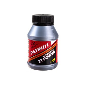  Масло PATRIOT 850030633 Power Active 2T 100мл, 2-х тактное минеральное 