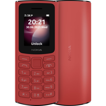  Мобильный телефон Nokia 106 TA-1564 DS EAC (1GF019BPB1C01) красный 