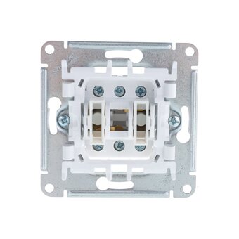  Переключатель Schneider Electric AtlasDesign ATN000365 2-клавишный, Алюминий 