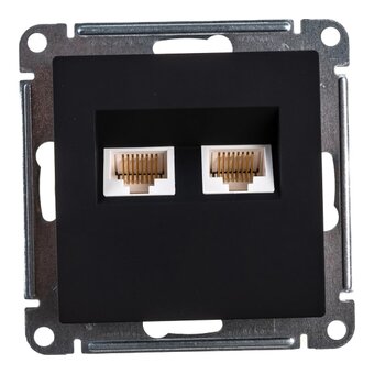  Розетка компьютерная Schneider Electric AtlasDesign ATN001085 Карбон 