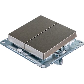  Переключатель Schneider Electric AtlasDesign ATN000565 2-клавишный, Шампань 