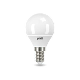  Лампа светодиодная Gauss 53128 8Вт E14 шар 220B 4100K св.свечения белый нейтральный G45 уп/1шт 