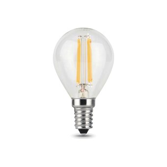 Лампа светодиодная Gauss Filament 105801207-S 7Вт E14 шар 220B 4100K св.свечения белый нейтральный уп/1шт 