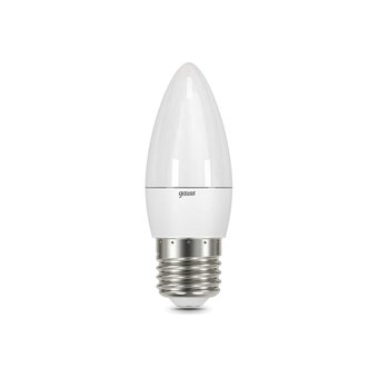  Лампа светодиодная Gauss 103102307 6.5Вт E27 свеча 220B 6500K св.свечения белый холодный уп/10шт 