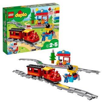  Конструктор Lego 10874 Duplo Town Поезд на паровой тяге 