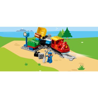  Конструктор Lego 10874 Duplo Town Поезд на паровой тяге 