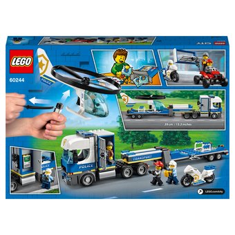  Конструктор Lego 60244 City Полицейский вертолётный транспорт (317 дет) 