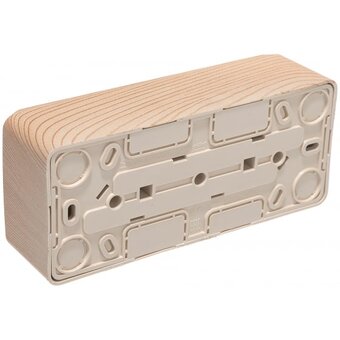  Розетка Schneider Electric Этюд PA16-012D O/У тройная, сосна 