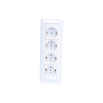  Розетка Schneider Electric Прима (RA16-411M-B) 4-м белый 