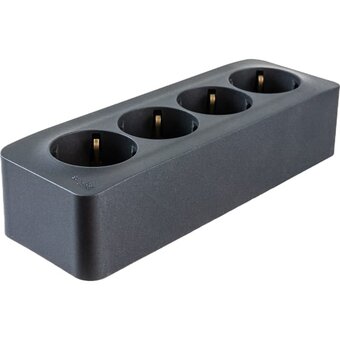  Розетка Schneider Electric Blanca (BLNRA011416) О/У 4-я антрацит 