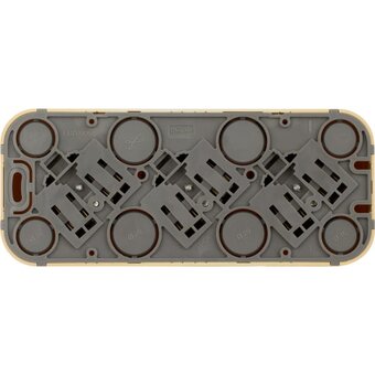  Розетка Legrand Quteo 782288 3-м ОП 16А дерево 