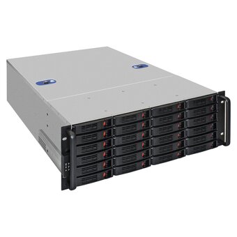  Корпус ExeGate Pro 4U660-HS24 EX292260RUS RM 19", высота 4U, глубина 660, без БП, 24xHotSwap, USB 