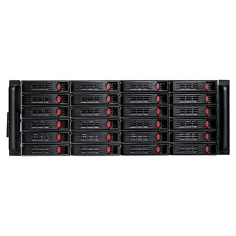  Корпус ExeGate Pro 4U660-HS24 EX292260RUS RM 19", высота 4U, глубина 660, без БП, 24xHotSwap, USB 