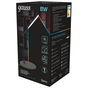  Светильник Gauss GT5022 настольный на подставке черный 8Вт 