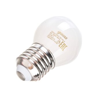  Лампа светодиодная Gauss Filament 105202109-D 9Вт E27 шар 220B 3000K св.свечения белый теплый уп/10шт 