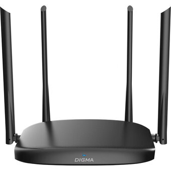  Роутер беспроводной Digma DWR-AC1201 AC1200 10/100BASE-TX черный 