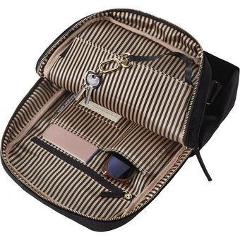  Рюкзак женский Moleskine Velvet ET23LBKVBK черный велюр 