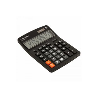  Калькулятор настольный BRAUBERG Extra-14-BK 250474, черный 