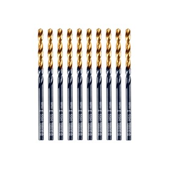  Сверло Denzel 717205 по металлу 3мм, HSS-Tin, Golden Tip, 10шт 