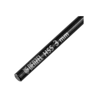  Сверло Denzel 717205 по металлу 3мм, HSS-Tin, Golden Tip, 10шт 