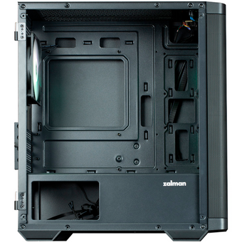  Корпус ZALMAN M4, MATX, Black, Window, 1xCombo (3.5'' or 2.5''), 1x3.5", 2x2.5", 1xUSB2.0, 2xUSB3.0, Front 3x120mm ARGB, Rear 1x120mm ARGB 