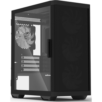  Корпус ZALMAN M4, MATX, Black, Window, 1xCombo (3.5'' or 2.5''), 1x3.5", 2x2.5", 1xUSB2.0, 2xUSB3.0, Front 3x120mm ARGB, Rear 1x120mm ARGB 